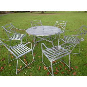 Regency Round Table Set 1.2m Table & 6 Chairs